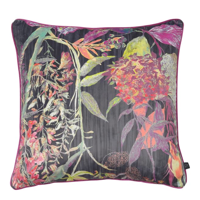 RIVA home Botanist Cushion 55 x 55cm, Ebony