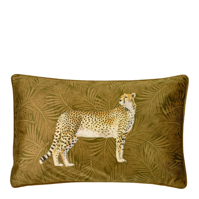 RIVA home Cheetah Forest Cushion in Gold, 30X50cm