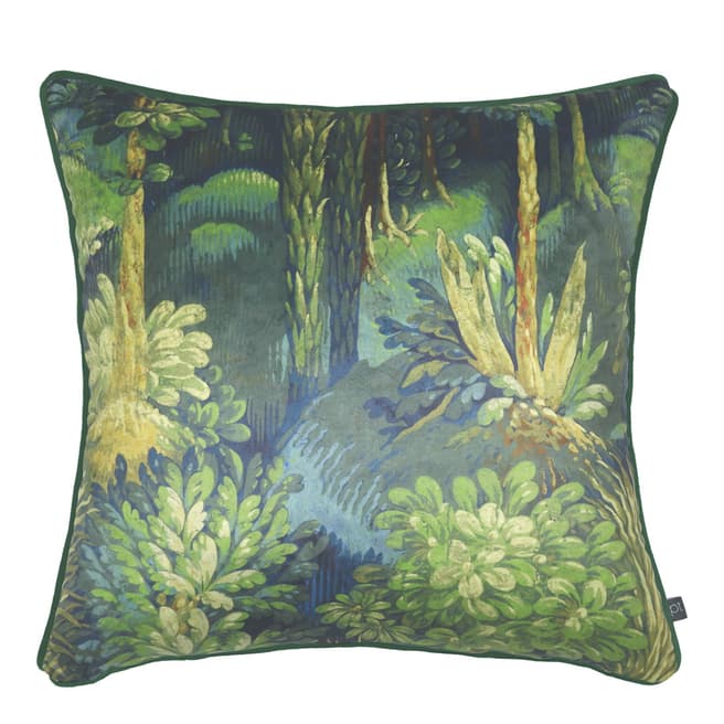 RIVA home Forbidden Forest Cushion 55x55cm, Sapphire