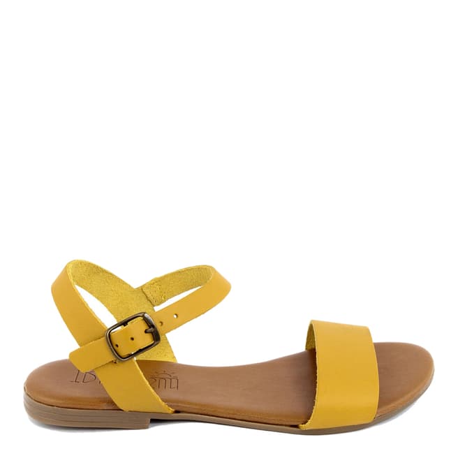 Triple Sun Yellow Single Strap Sandal