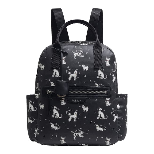 Radley Black Maple Cross Fun Medium Ziptop Backpack