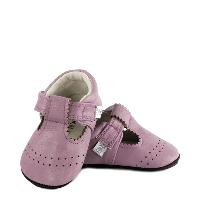 Jack & Lily Light Purple Tali T-Strap Shoes
