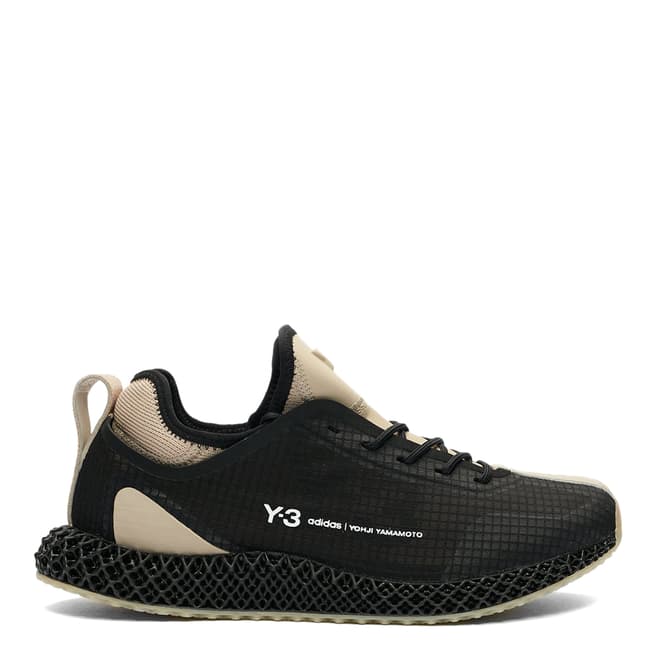 adidas Y-3 Black and Beige Y-3 Runner Trainer