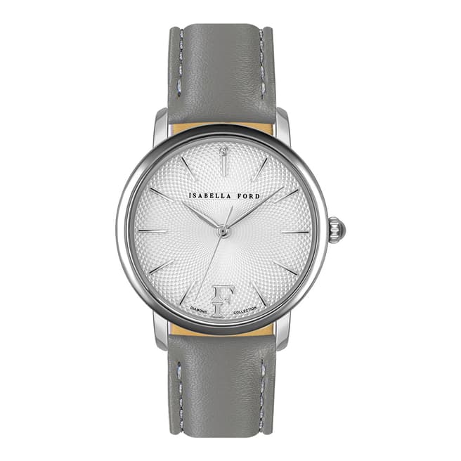 Isabella Ford Grey Adore Leather Watch 36mm