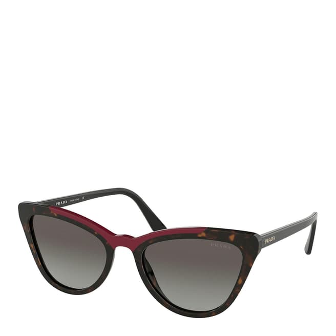Prada Women's Brown/Red Prada Sunglasses 56mm