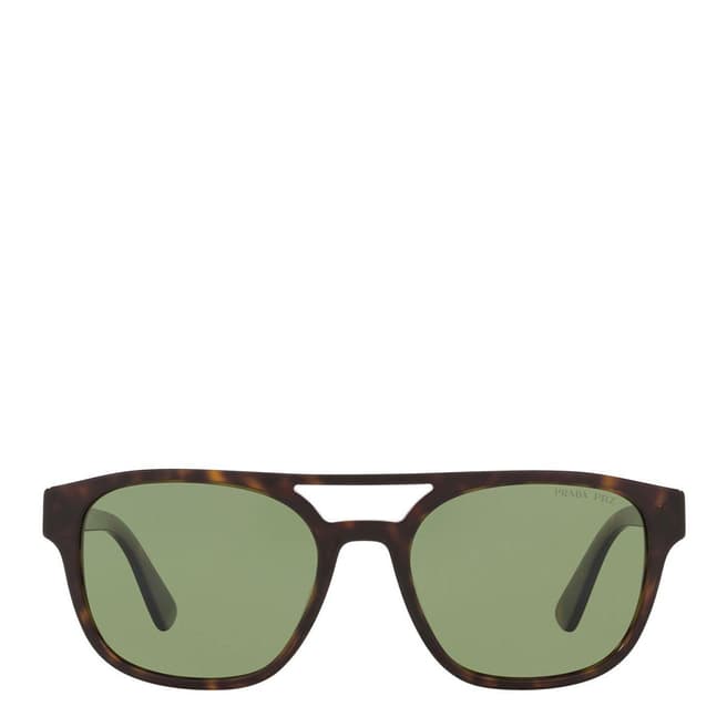 Prada Mens Brown/Green Prada Sunglasses 56mm
