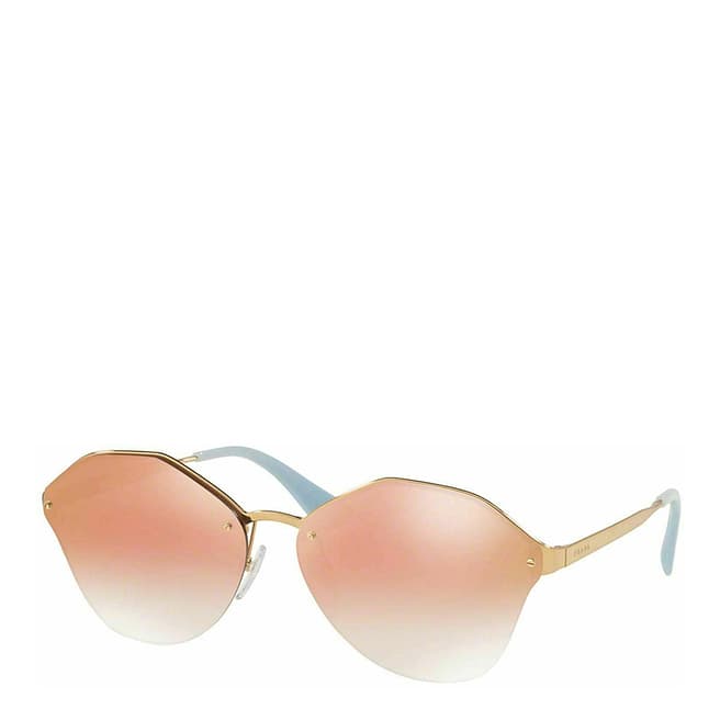 Prada Women's Orange/Gold Prada Sunglasses 66mm