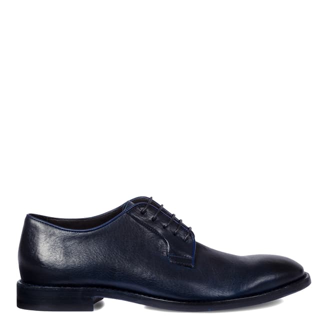 PAUL SMITH Navy Leather Oxford Shoes