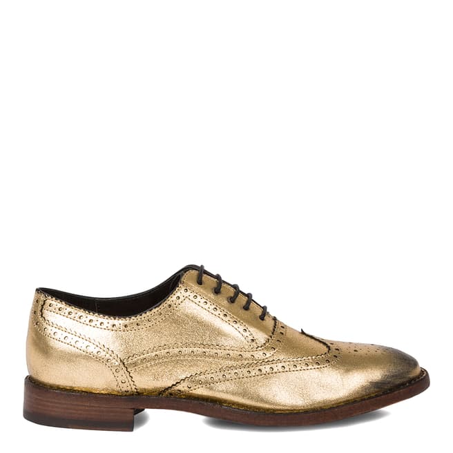PAUL SMITH Gold Leather Brogues