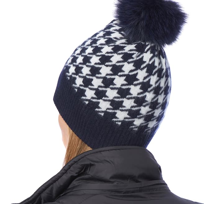 Laycuna London Houndstooth Cashmere Hat