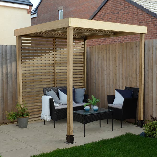 Forest Garden Modular Pergola with 1 Side Panel Pack