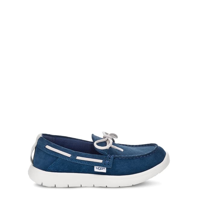 UGG Kid's Blue Beach Moc Slip-On Boat Shoes