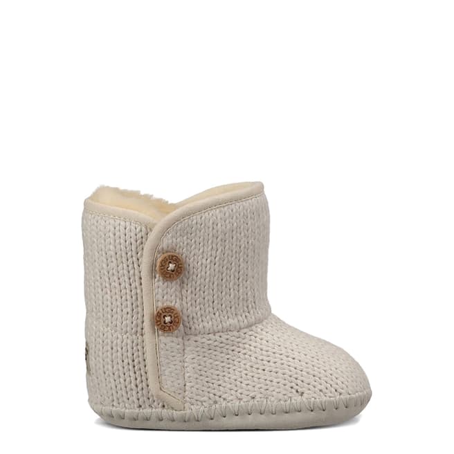 UGG Infant Ivory Purl Booties