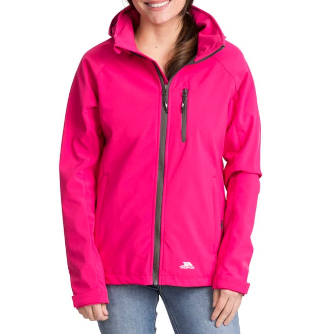 Trespass Pink Waterproof Hooded Jacket