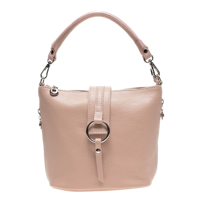 Isabella Rhea Pink Leather Top Handle Bag