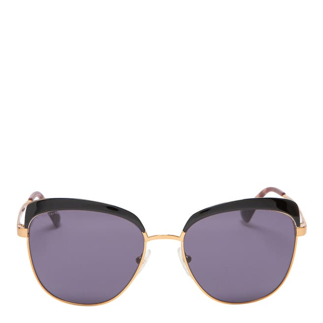 Prada Women's Gold/Purple Sunglasses 56mm 