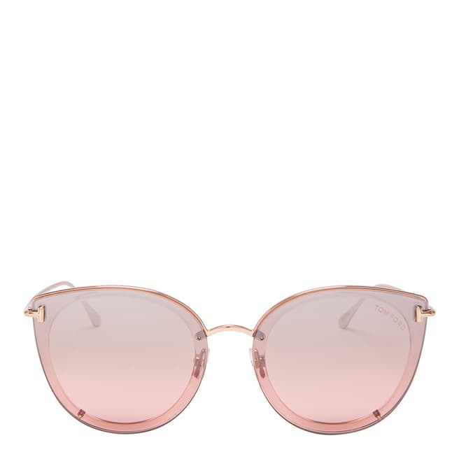 Tom Ford Women's Rose Gold Sunglasses 64mm