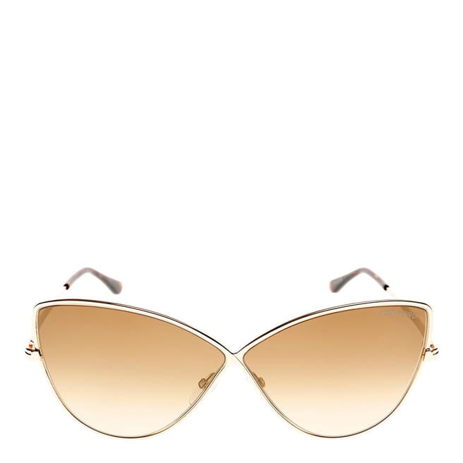 Tom Ford Women's Gold Sunglasses 65mm 