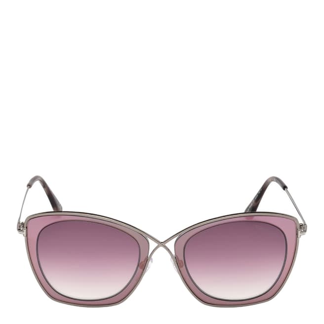 Tom Ford Women's Silver/Pink Sunglasses 53mm 