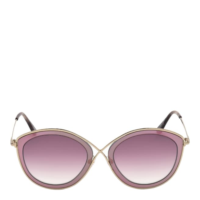 Tom Ford Women's Gold/Pink Sunglasses 55mm