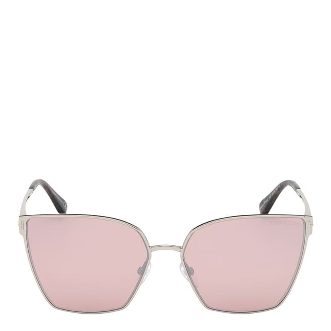 Tom Ford Women's Silver/Pink Sunglasses 59mm 