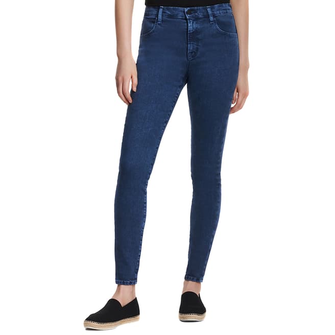 J Brand Blue Maria High Rise Skinny Jeans