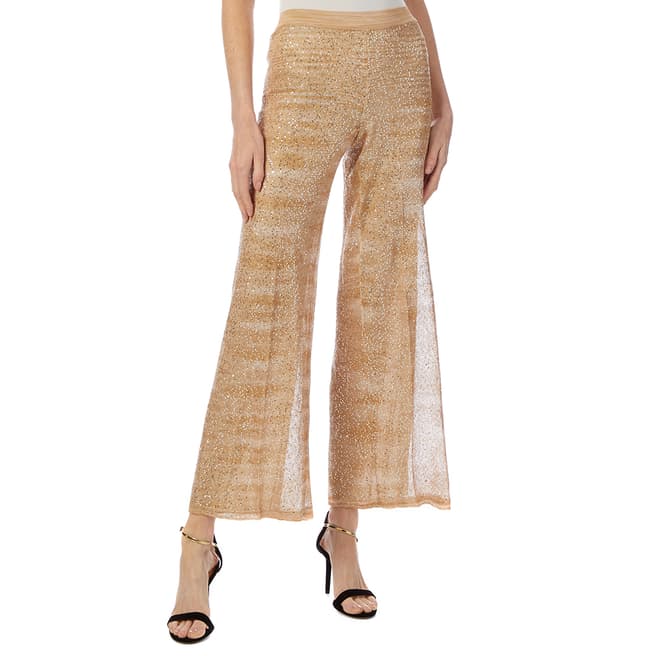 Missoni Gold Sparkle Sheer Trousers