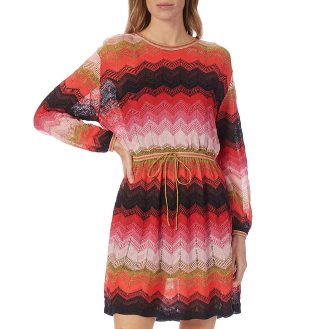 M Missoni Multi Stripe Flippy Dress