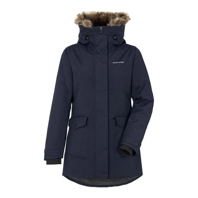 Didriksons Navy Hooded Parka 