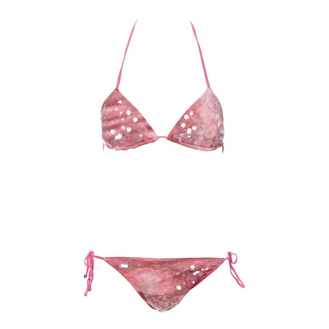 Missoni Pink Triangle Bikini Set