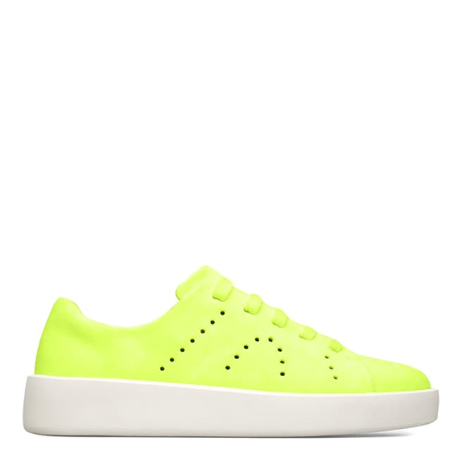Camper Yellow Courb Leather Sneakers