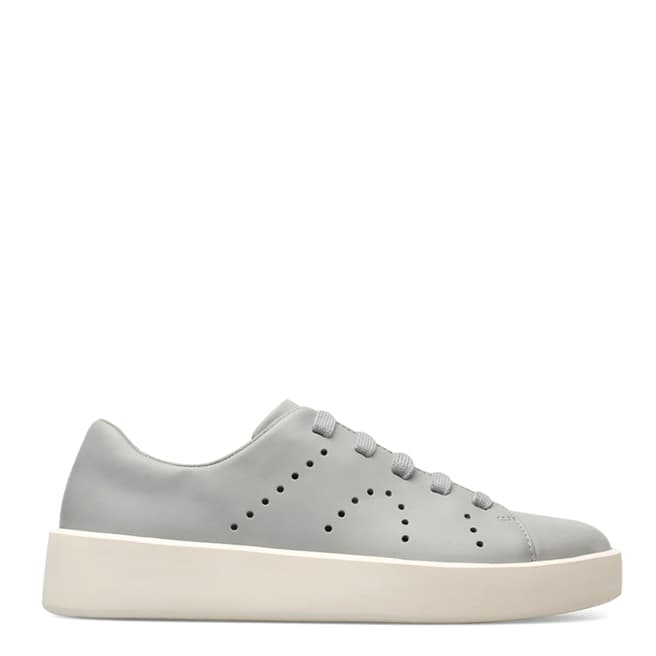 Camper Grey Courb Leather Sneakers