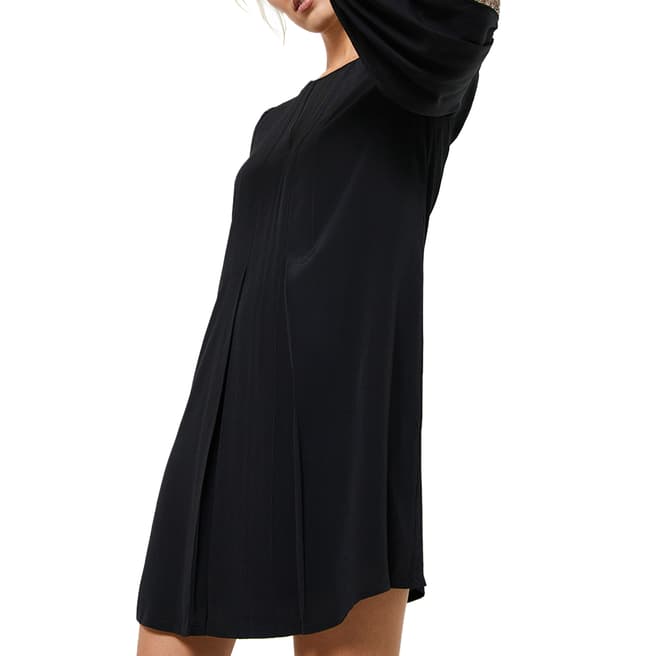 Mint Velvet Black Sequin Trim Mini Dress