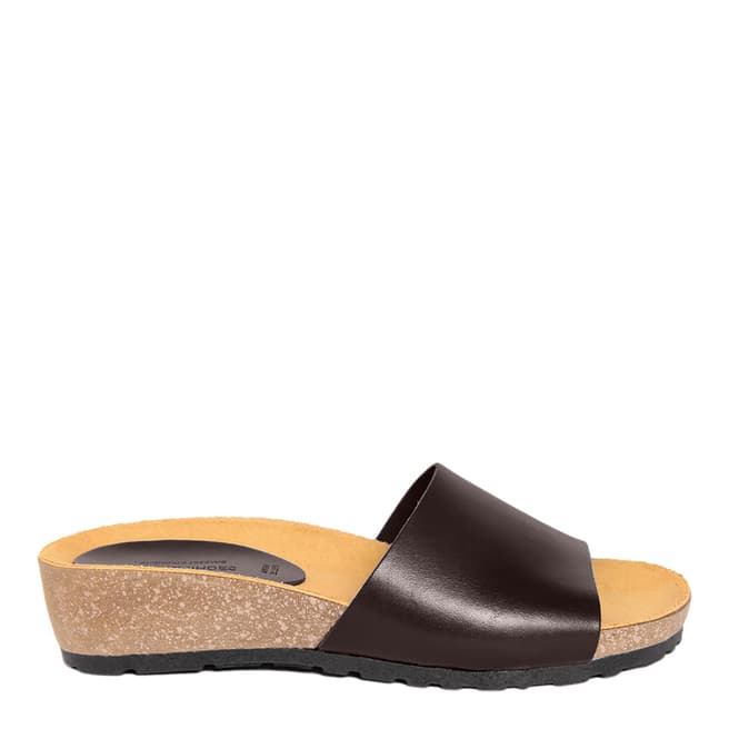 Piemme Brown Wide Strap Sandal