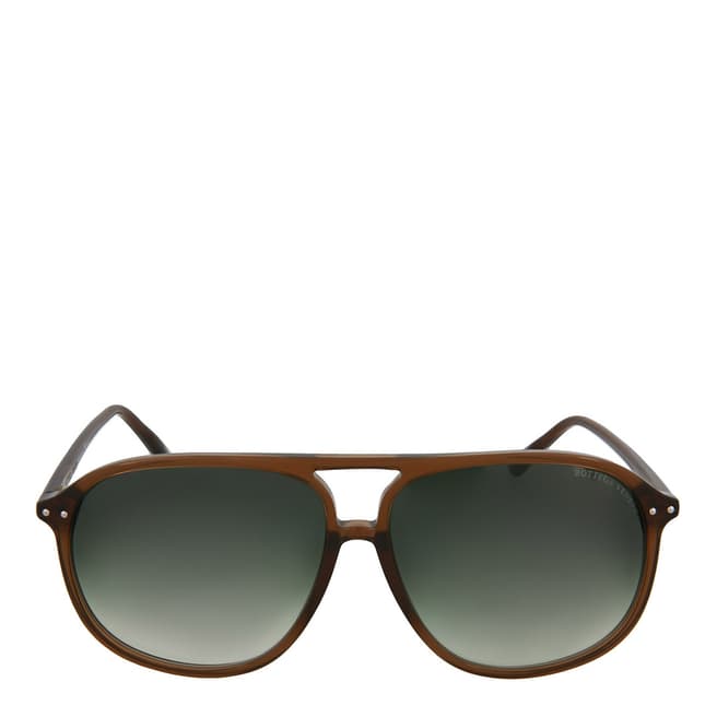 Bottega Veneta Men's Brown/Green Bottega Veneta Sunglasses 61mm