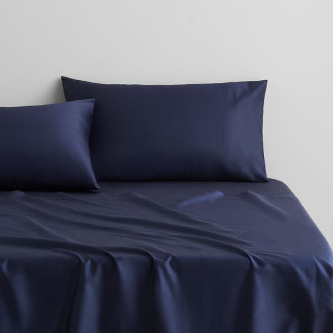 Sheridan 500Tc Cotton Sateen Pair Of Of Housewife Pillowcases, Navy