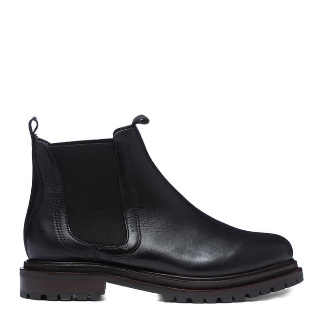 Hudson London Black Leather Wilow Chelsea Boots