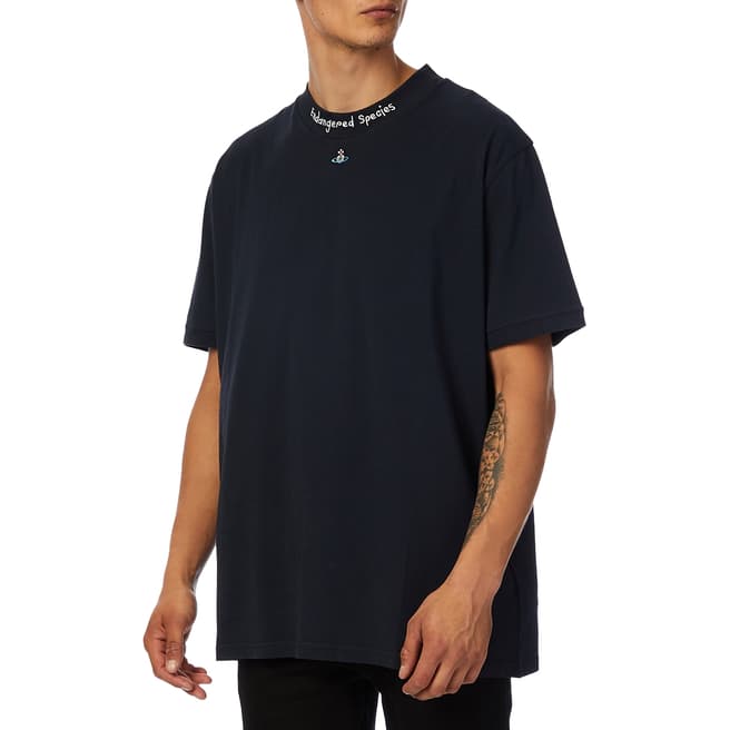 Vivienne Westwood Navy Oversized Cotton T-Shirt