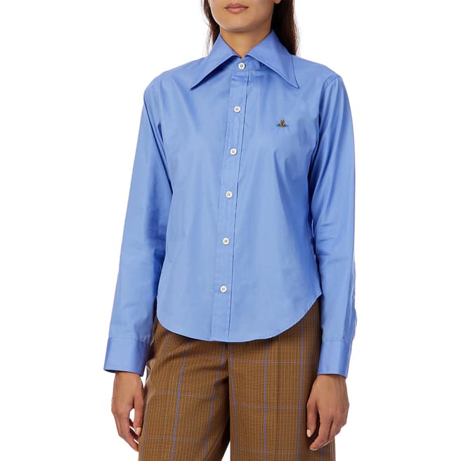 Vivienne Westwood Blue Stripe Pianist Cotton Shirt