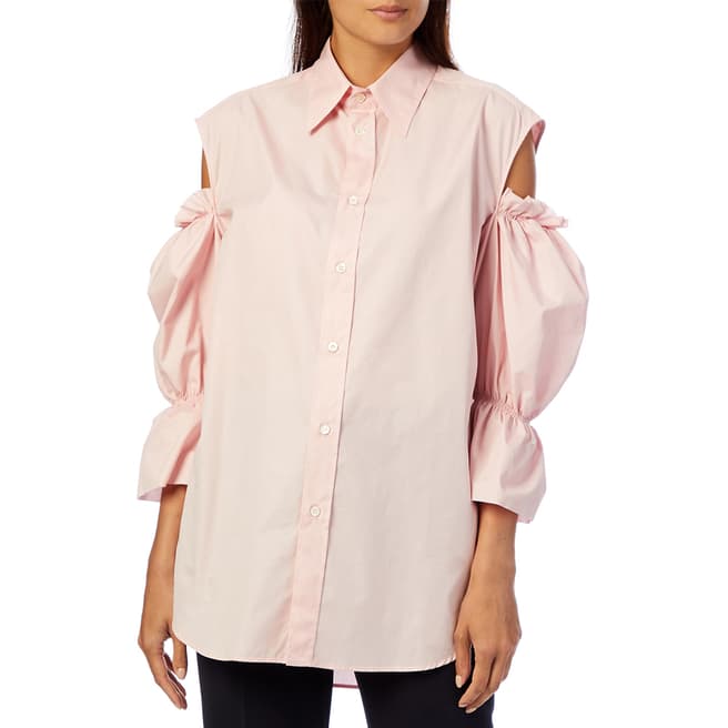 Vivienne Westwood Pink Cut-Out Cotton Shirt