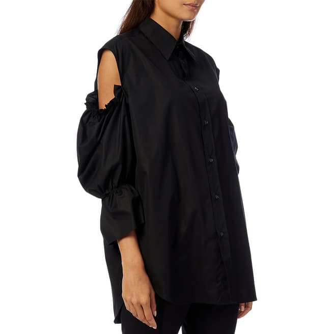 Vivienne Westwood Black Cut-Out Cotton Shirt