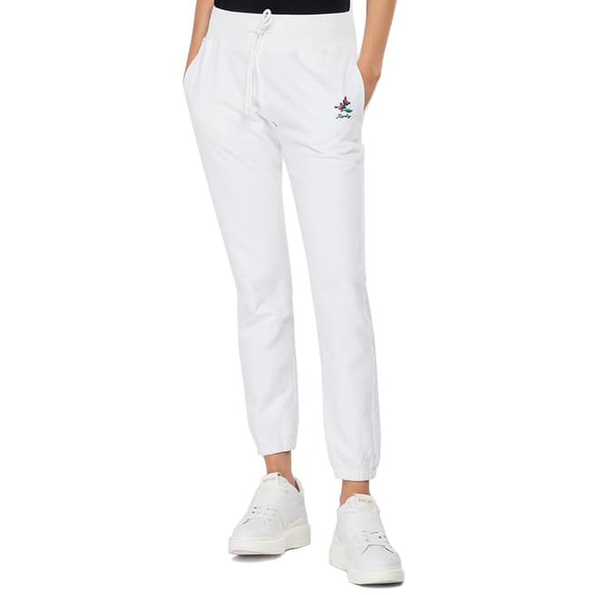 Replay White Rose Label Track Pants