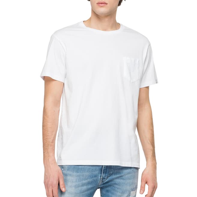 Replay White Essential Crew Neck T-Shirt
