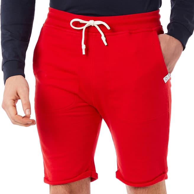Replay Red Casual Fleece Shorts