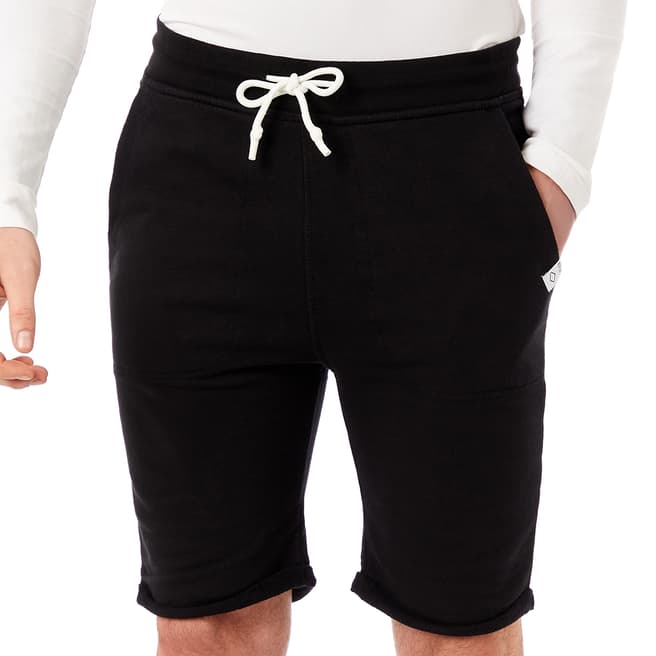 Replay Black Casual Fleece Shorts