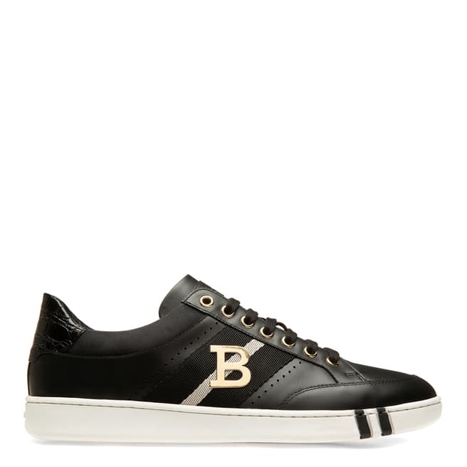 BALLY Black Leather Wilsy Sneakers