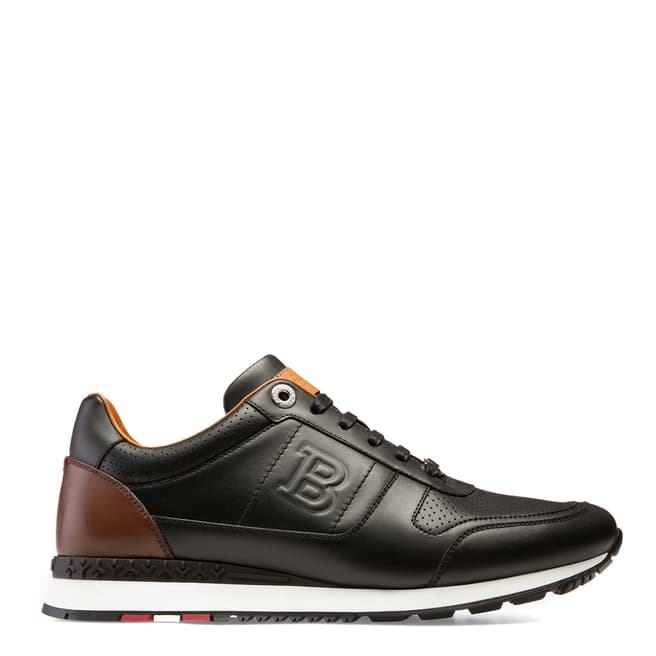 BALLY Black Leather Ascony Sneakers