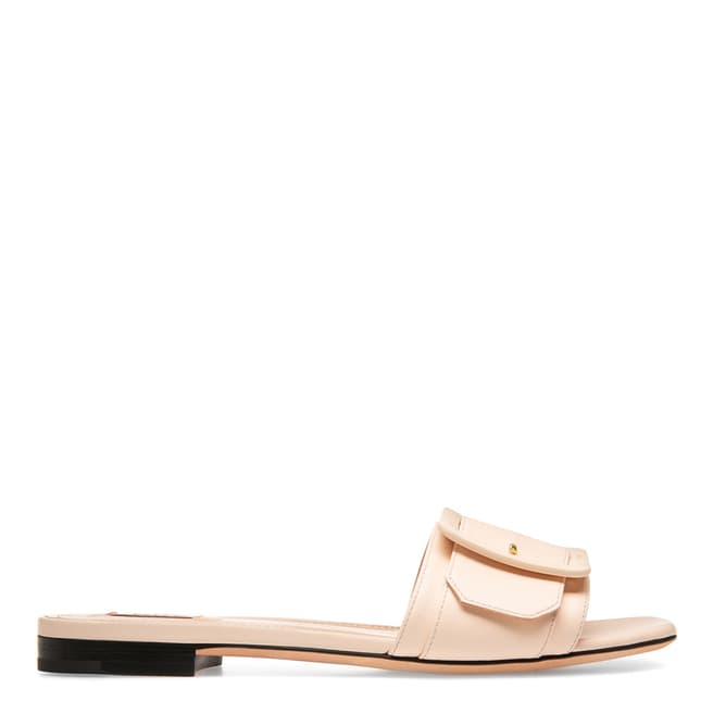 BALLY Nude Leather Janelle Loafers