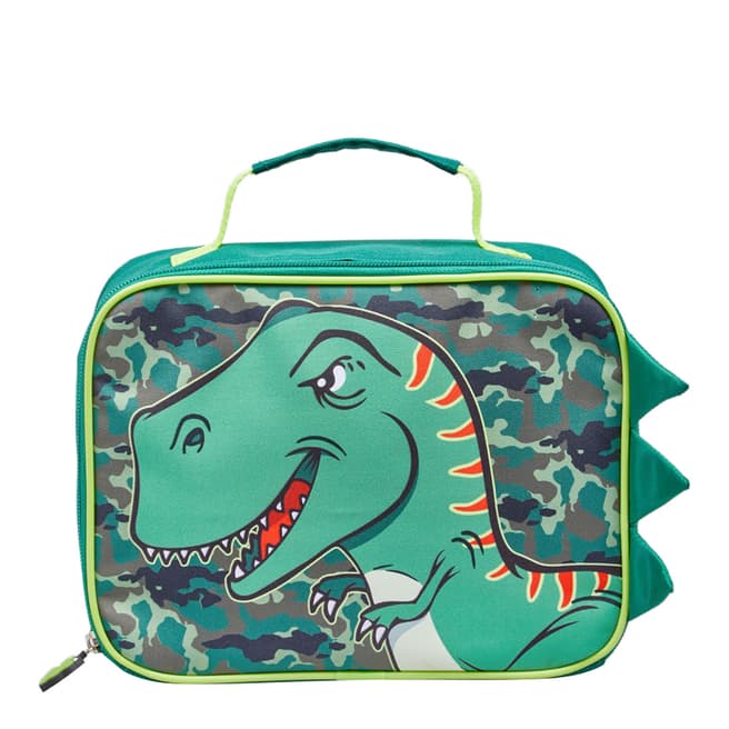 William Lamb Green Dinosaur Lunch Bag 