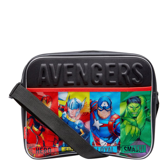The Avengers Black Marvel Avengers Messenger Bag